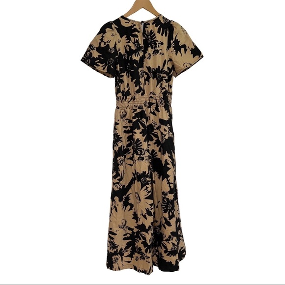 Anthropologie The Somerset Jumpsuit - black/tan/floral - Picture 6 of 8